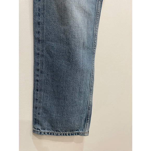 Massimo Dutti Women’s Button Fly Straight Leg Mid wash Denim Jeans Size 4 - Picture 2 of 16